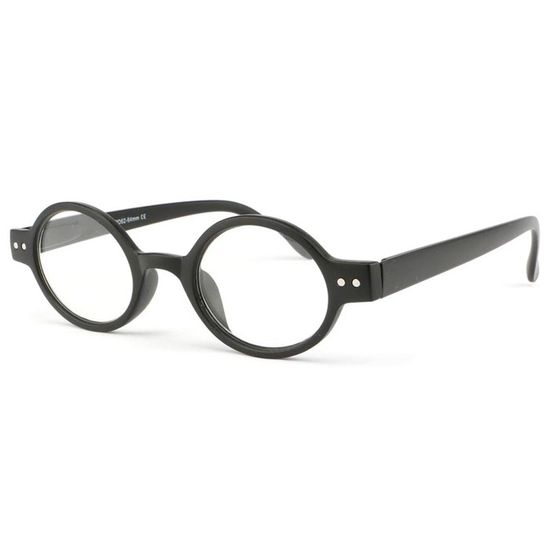 Lunettes De Lecture Rétro Noir - Dioptrie +3.5 - New Time - Neuf Avec étiquettes - Adulte