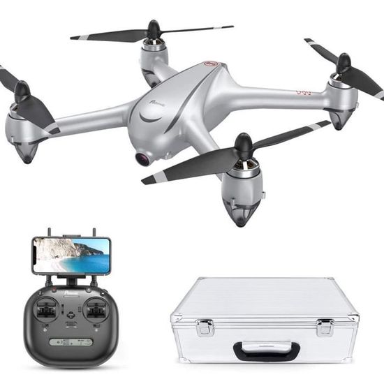 Potensic D80 Drone Kit avec Camera 2K HD GPS 5G WiFi FPV Moteur Non brosse Mode Suivez Moi Valise de Transport 1800mAh Batterie Cdiscount Jeux Jouets