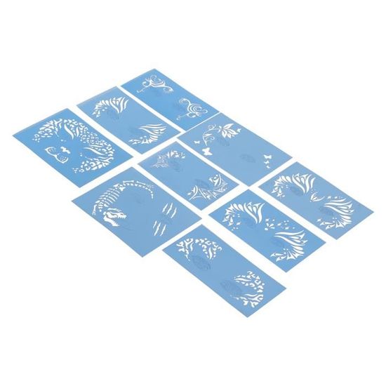 Pochoir Peinture 16 Pochoirs Réutilisables En Plastique - 15x15cm