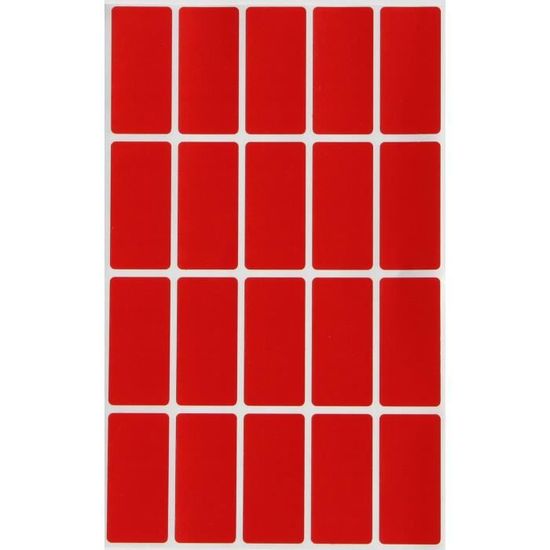 25 étiquettes Autocollantes FRAGILE – Rouge, 50x100mm, En Bandes