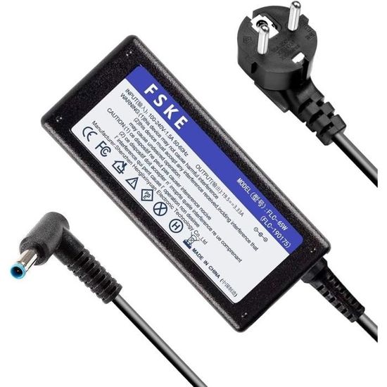 TIMLONK Chargeur Alimentation pour Ordinateur Portable HP 65W 19.5V 3