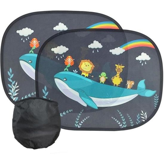 Pare-Soleil Avant Universel pour Voiture Pliable avec 2 ventouses et 2 Sangles. (130x60cm