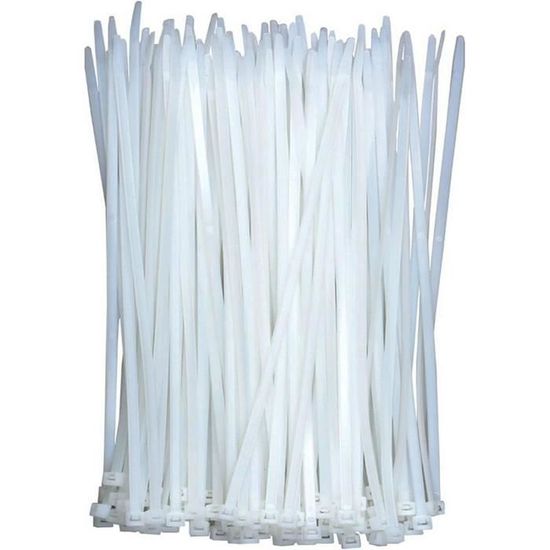 Lot De 50 Serre-câbles Auto-bloquants Réutilisables - 200x4,8 Mm - Nylon Résistant UV Et Chaleur (-10°C à +80°C) - Noir