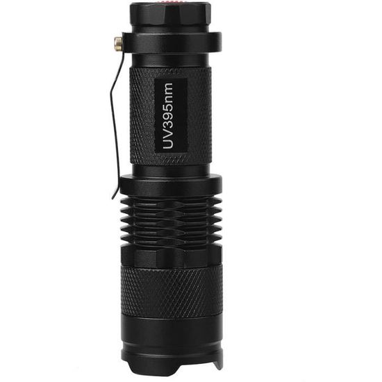 Lampe UV DARKBEAM 395nm Rechargeable – Mini Lumière Noire Avec Lunettes Pour Détection, Résine, Ongles Et Plus