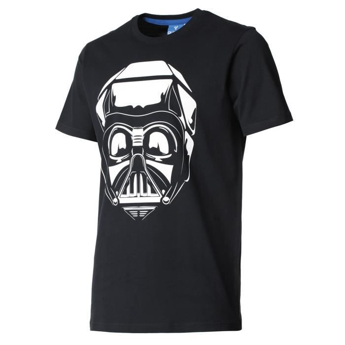 RUGBY DIVISION - Tee shirt manches courtes MASK noir 100% coton