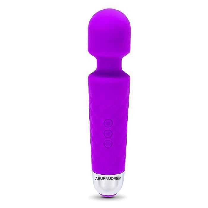 Wand Masseur sans fil avec 8 Ultra-Puissant Gamme de Vitesses et 20 Pulsations - USB Rechargeable