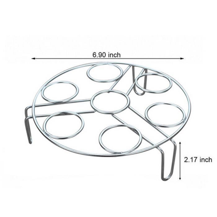 Egg en acier inoxydable à vapeur Support pour panier autocuiseur Accessoires de maison 437