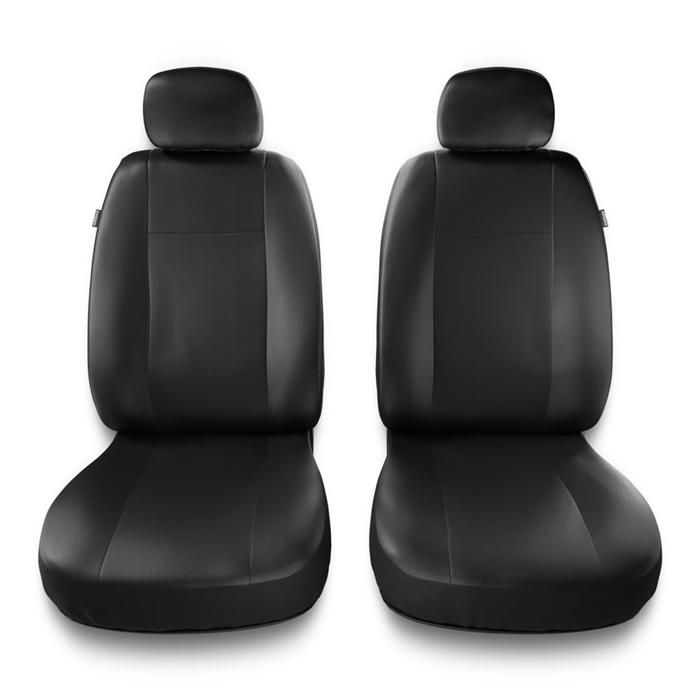 2CM-B Noir - Housses de sieges universelles compatibles avec TOYOTA LAND CRUISER II III IV V VI VII (simili cuir) PU0304