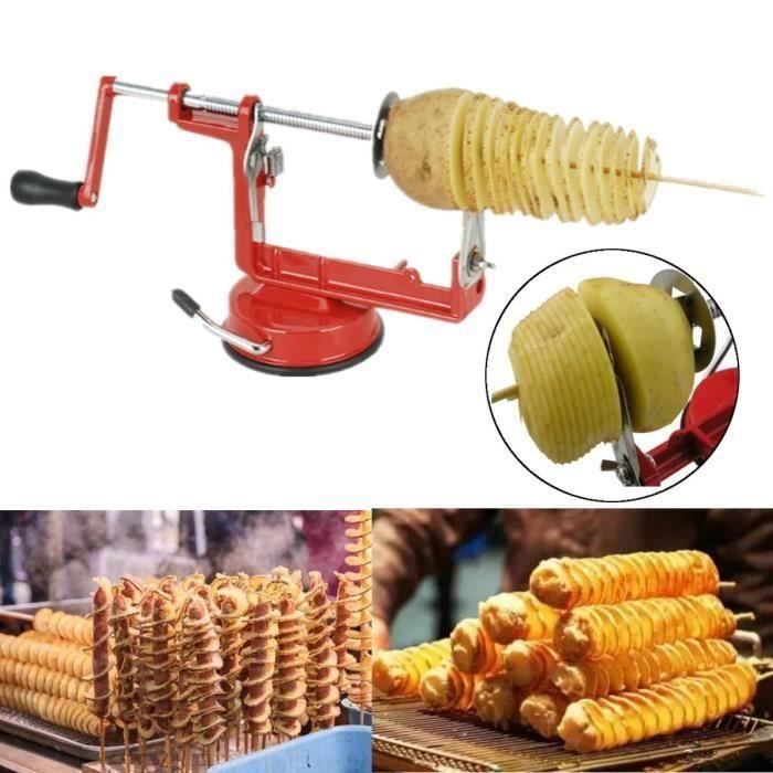 Pomme De Terre Epluche Trancheuse Spiral Manuel Cuisine Légumes Frire Coupe Bo33461