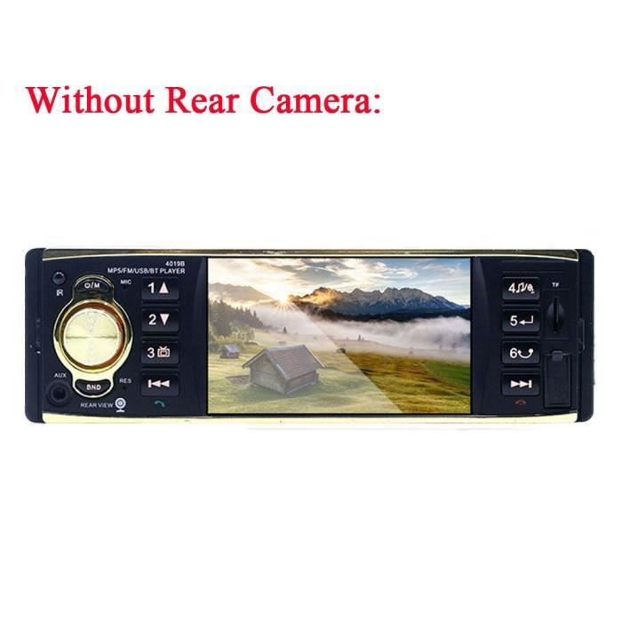 Podofo 1 Din Autoradio 4 ''écran TFT Audio stéréo MP3 lecteur Audio Bluetooth Autoradio télécommande USB - Type Without Rear Camera