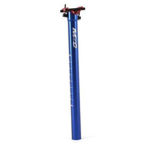 MSC Bikes MSC 30,9 mm 410 mm/Tige de Selle Droite. Alu7075T6. Bleu Bleu anodisé 410 mm