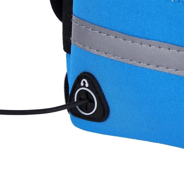HURRISE Sac de course Unisexe Running Outdoor Jogging Voyager Cyclisme Taille Pack Ceinture Sac Pochette Imperméable (Bleu)