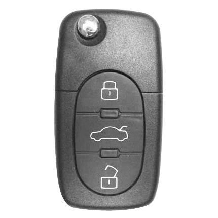 Coque de clé + lame compatible Audi 3 boutons