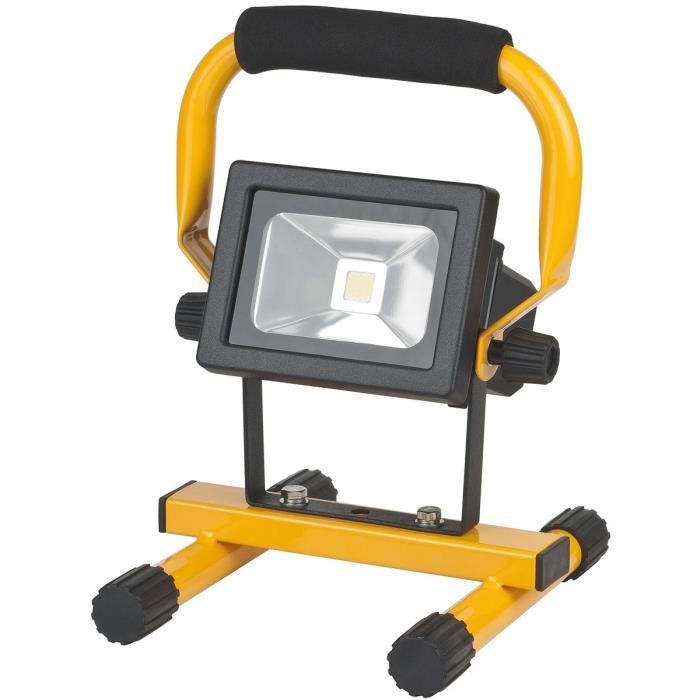 BRENNENSTUHL Projecteur LED CHIP portable avec batterie IP54 10W 650lm
