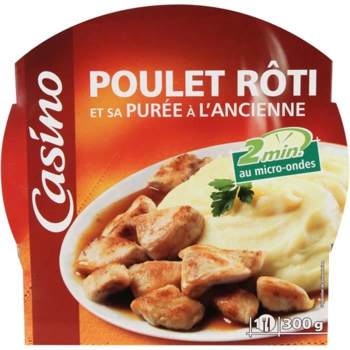 Poulet rôti avec purée à l'ancienne - 300 g