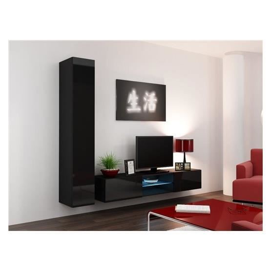 Meuble tv design SIERRO noir