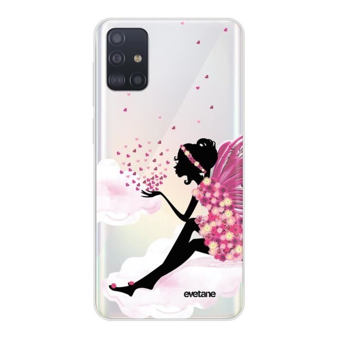Coque Samsung Galaxy A51 5G 360 intégrale transparente Fée Sur Nuage Ecriture Tendance Design Evetane.