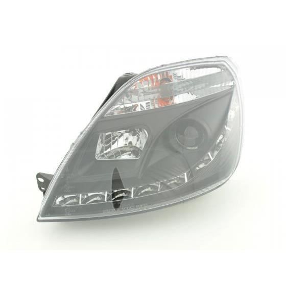 Phares Daylight set pour Ford Fiesta (type MK6) année 03-07 noir