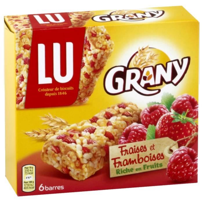 Lu Grany Fraise Et Framboise (lot de 10 x 3 paquets)