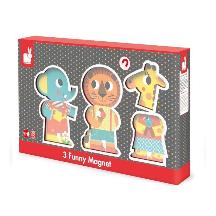 Magnets Funny : Une journée au zoo aille Unique Coloris Unique