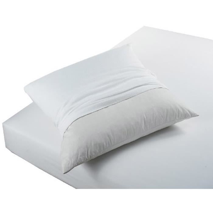 TODAY Protège Oreiller Absorbant Anti-Acariens 50x70cm - 100% Coton TODAY