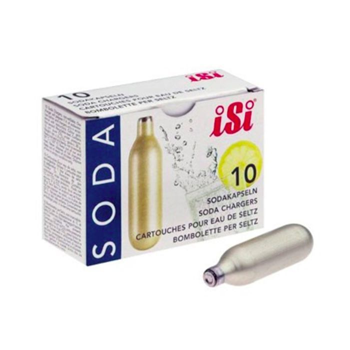 Lot de 10 cartouches de gaz CO2 pour siphon à soda