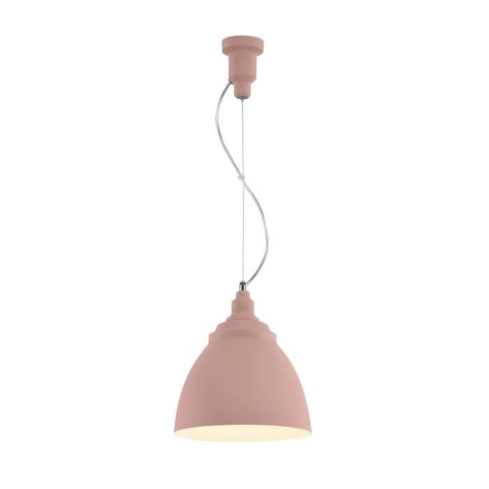 Suspension moderne, en Métal couleur rose, abat-jour fait en Métal couleur rose, excl. 1 x E27 60W 230V