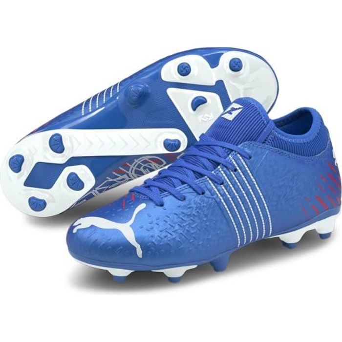 Chaussures de football enfant Puma Future Z 4.2 FG/AG - bleu roi/rose flash/rouge - 38