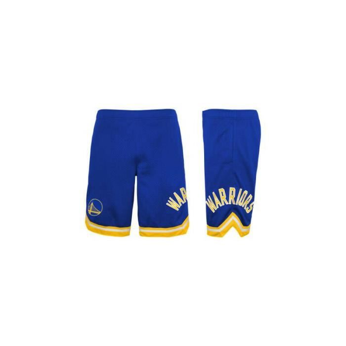 Short enfant Golden State Warriors Baller Mesh - bleu/jaune - 10/12 ans