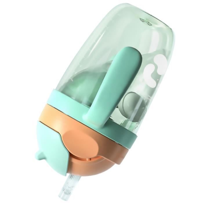 1pc bébé bouteille d'eau potable Double poignée tasse transparente pour enfants TASSE A BEC - GOBELET - VERRE D'APPRENTISSAGE