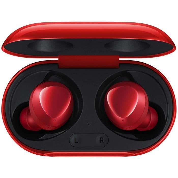 Casque d'écoute Samsung Galaxy Buds Plus (R175), couleur rouge Oreillette intra-auriculaire sans fil Bluetooth, version UE -