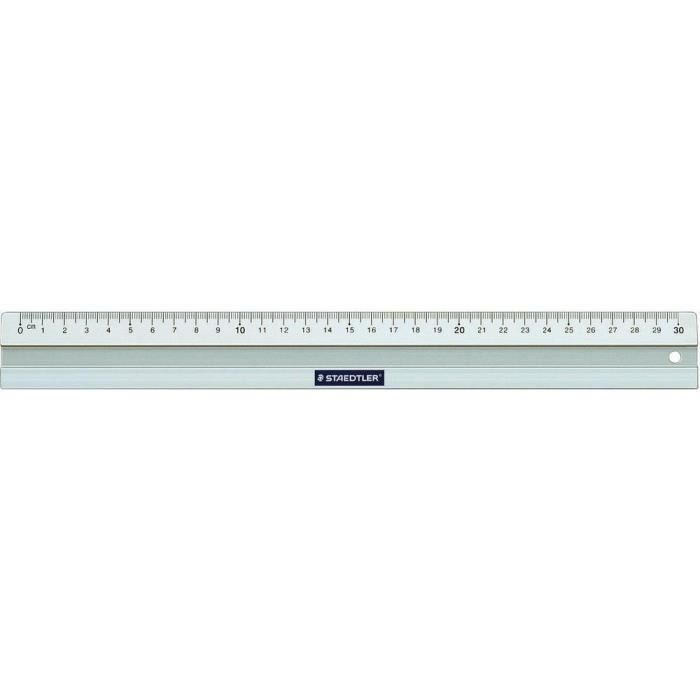 Règle en métal grise Staedtler 30cm