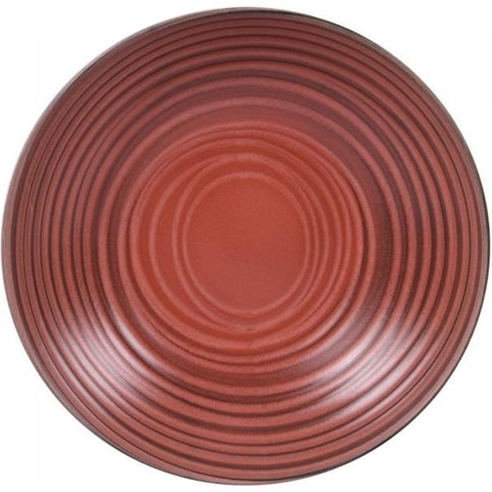 Assiette creuse 22.5 cm moon corail (lot de 6) - Table Passion NEURE Orange