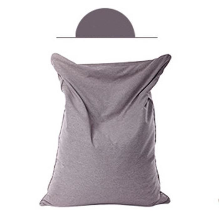 TEMPSA Housse de Poire Pouf Sac de Haricots Housse de Sofa Paresseux Canapé Déhoussable Tatami 1.1x1.4m Gris Chaud