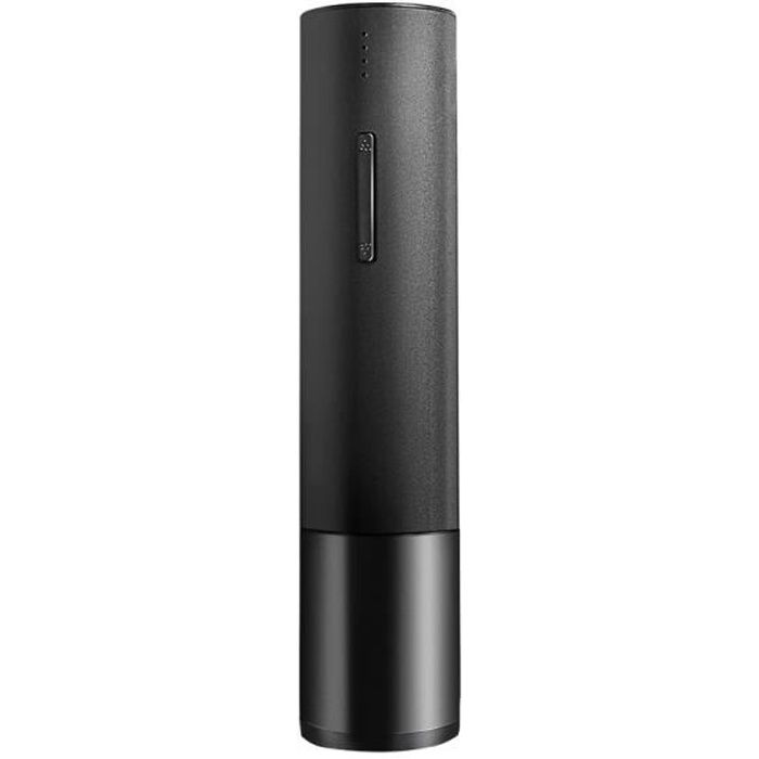 WINNES Tire Bouchon Electrique - Ouvre Bouteille Automatique Rapide - Tire-bouchon screwpull pour Vin - Champagne-Gris Argenté