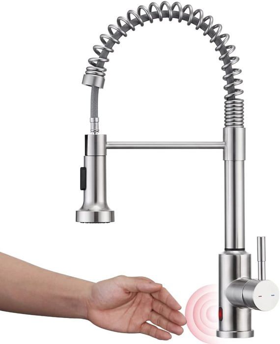 Robinet Automatique Avec Capteur Infrarouge – Mitigeur Cuisine/salle De Bain Sans Contact, Rotatif 360°, économie D’eau