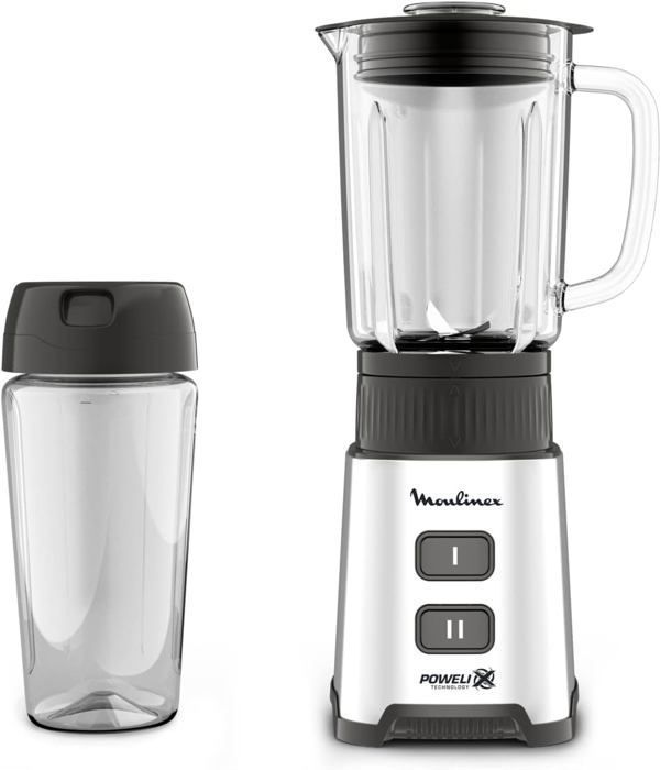 Moulinex LM4351 BlendForce 2 - Mixeur Technologie Powelix, Lames Tr Bol Thermique Resistant 17 L Systeme De Refro Blenders Moulinex LM4351 BlendForce 2 - Mixeur Technologie Powelix, Lames Tr Bol Thermique Resistant 17 L Systeme De Refro Blenders