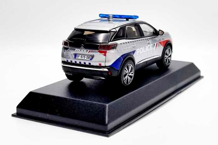 Miniature Peugeot 3008 GT Police Nationale 2023 Voiture de Collection 1/43 en Métal Norev