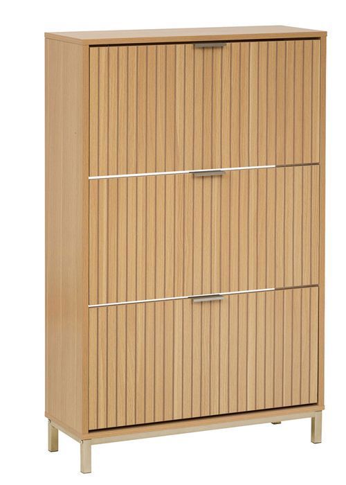 Meuble à chaussures commode à chaussures avec 3 tiroirs coloris Beige - Longueur 63 x Profondeur 24 x Hauteur 131 5 cm Meuble à chaussures commode à chaussures avec 3 tiroirs coloris Beige - Longueur 63 x Profondeur 24 x Hauteur 131 5 cm