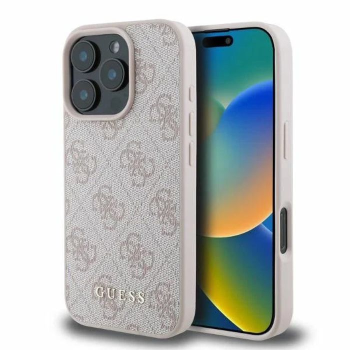 Guess Étui pour iPhone 16 Pro Max 6.9 rose étui rigide 4G Classic - vue 2
