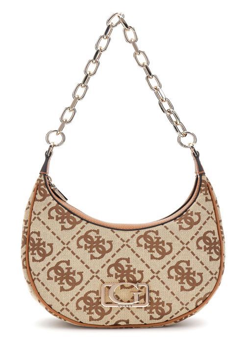 Sac à Épaule GUESS Fedora Hobo Bag - Couleur Bone - Polyuréthane - Neuf Avec Étiquettes