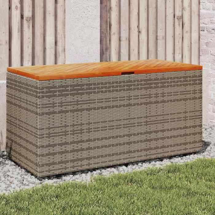 vidaXL Boîte de rangement jardin bois d'acacia et