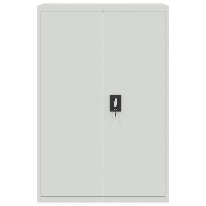 Bon plan Armoire de bureau Buffet haut - JILI HOT - meuble de rangement 90x40x140cm Acier Gris Thome3634143