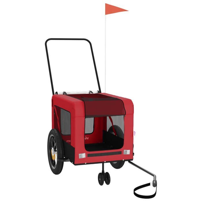 Meilleures Remorque de vélo-Remorque de marchandises-pour animaux de compagnie rouge et noir SSDC3843505