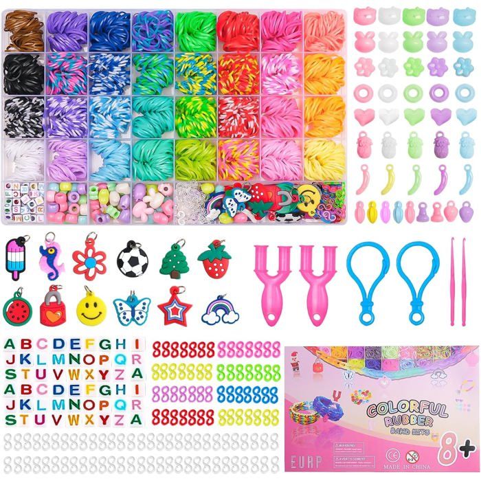 Loom Bands - Lot de 600 élastiques multi couleur Loom Bands - Lot de 600 élastiques multi couleur