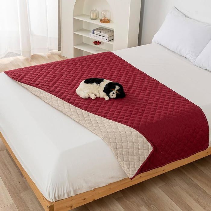 Comparer les prix de Couverture Imperméable pour Chien vable Antidérapante Couverture pour Animaux Compagnie Rouge-style 2#75*180CM TAPIS DE TRANSPORT