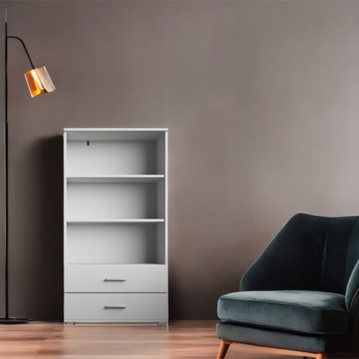 Systeme d etageres Komodee FAUSKE REG2 Tiroirs Blanc Blanc 34 x 69 x 130 cm Systeme d etageres Komodee FAUSKE REG2 Tiroirs Blanc Blanc 34 x 69 x 130 cm
