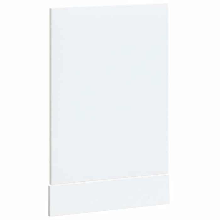Moderne Panneau de lave-vaisselle Lucca sweety Meuble de cuisine blanc brillant bois ingénierie 45x1.5x67 cm BB495
