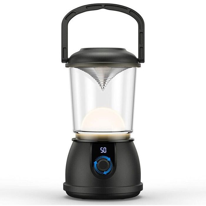 Lampe de camping LED - PZCC - Modèle rétro - 10000mAh - 5 modes - Étanche