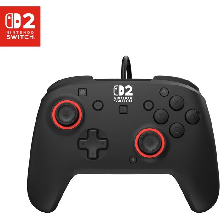 Manette de jeu filaire - TURTLE BEACH - Rematch - Sous licence officielle Nintendo Switch 2 - USB 3 m - Noir